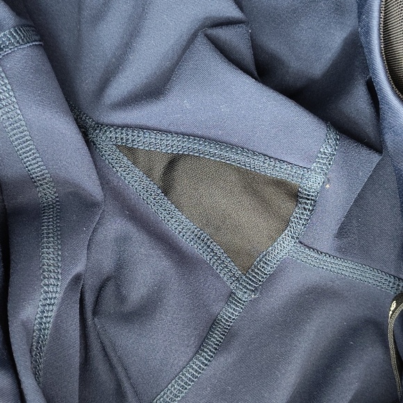 Nike Running ankle legging pants small blue women's athletic stretch drawstring - Picture 6 of 8